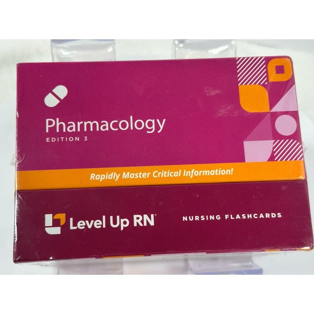 Level Up RN Pharmacology Edition 3 Nursing Flashcards NEW SEALED